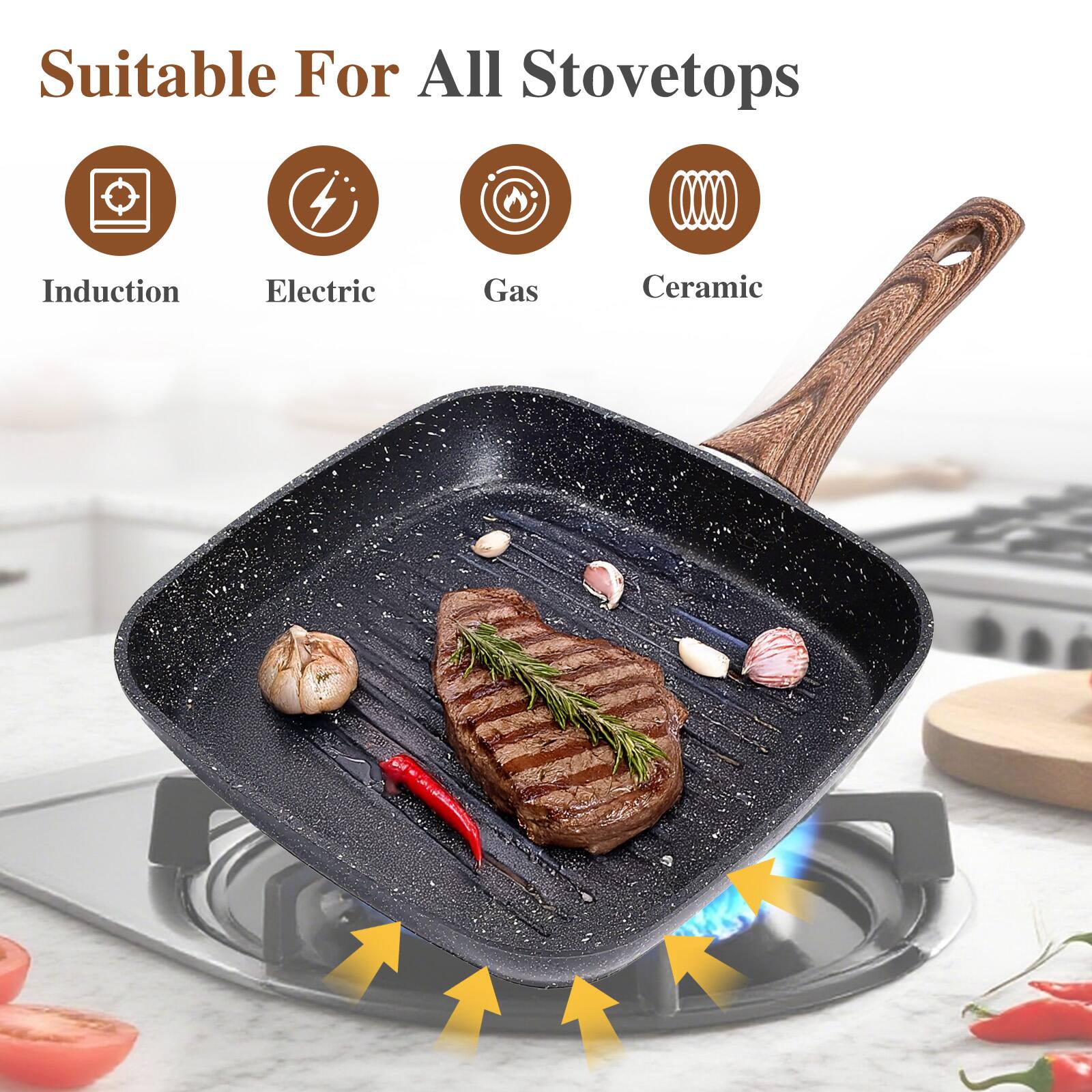 Suitable For All Stovetops

Induction  
Electric  
Gas  
Ceramic