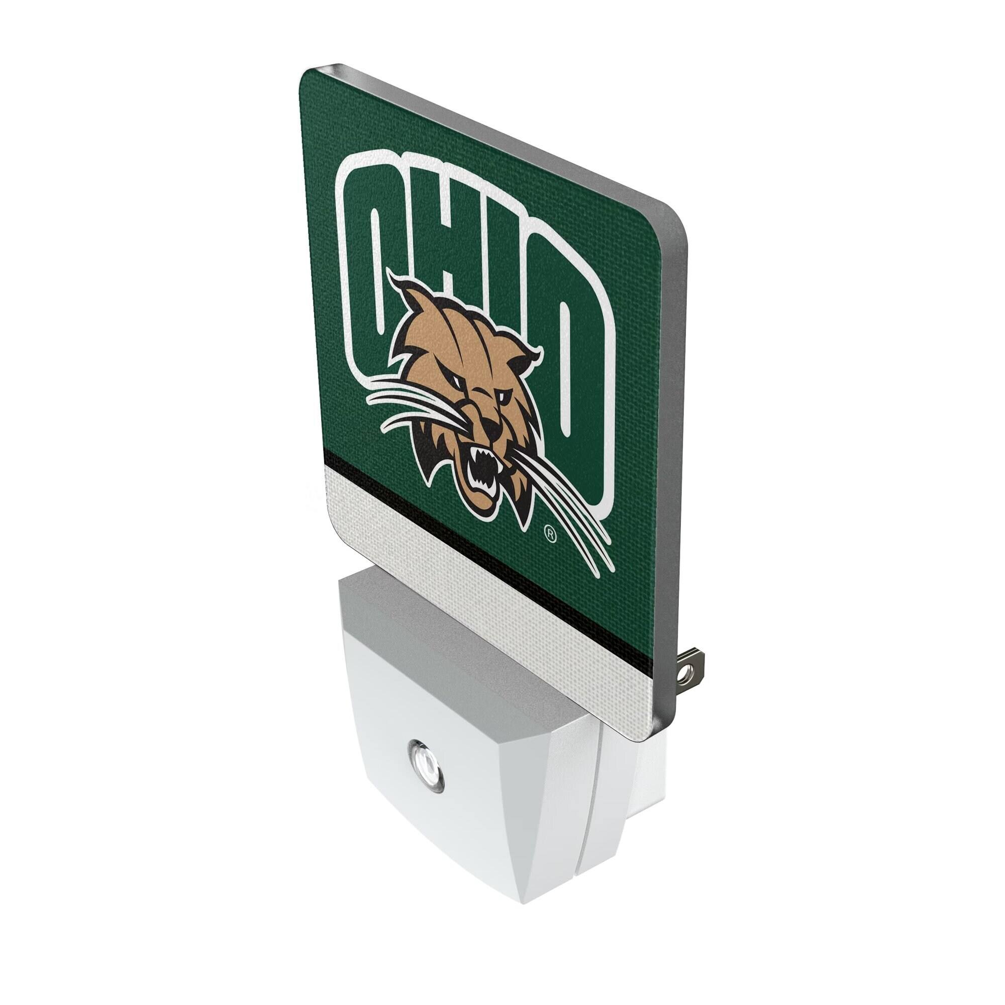 Alt View 1. Keyscaper - Ohio Bobcats Stripe Design Nightlight 2-Pack - Multicolor.