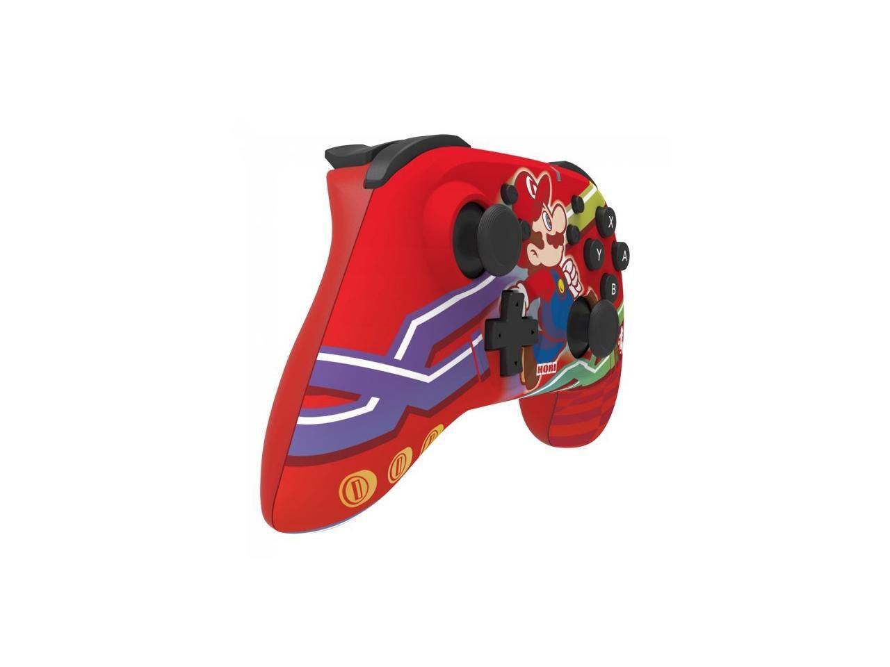 Alt View 3. Hori - HORI Nintendo Switch HORIPAD Wireless Pro Controller -  Super Mario Edition - Multicolor.