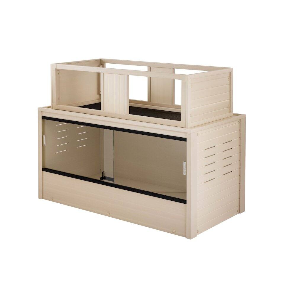 Left. New Age Pet - Mojave Stacker, Large- Maple - Maple.