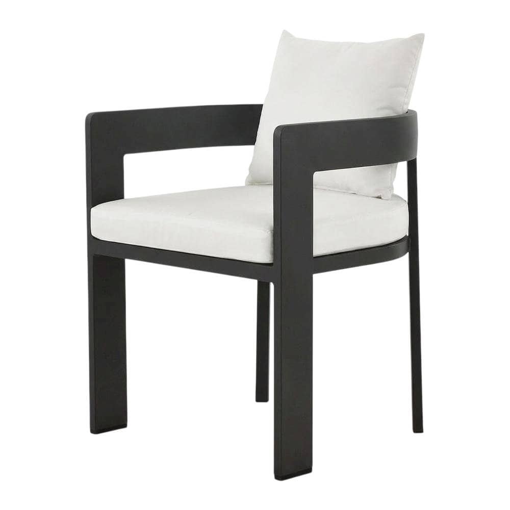Outdoor Escape - Aluminum Outdoor Patio Dining Chair with Cushioned Seat and Stylish Design - Gray price history on PriceWatchPro