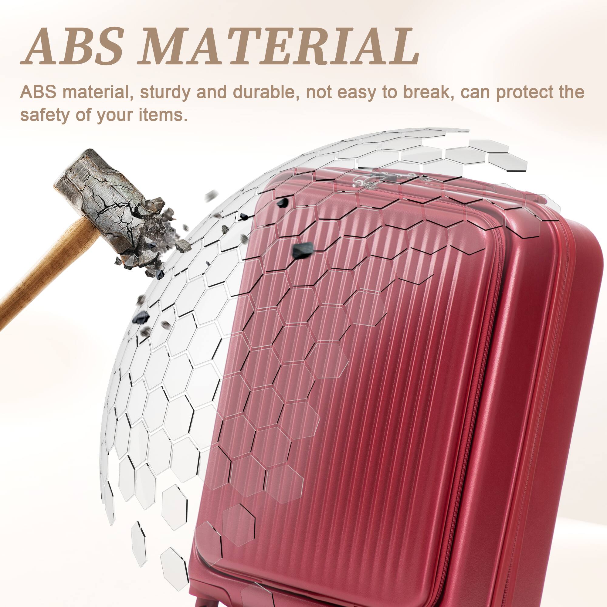 ABS MATERIAL  
ABS material, sturdy and durable, not easy to break, can protect the safety of your items.