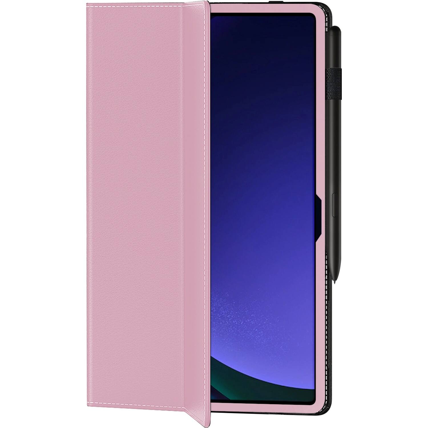 Front. SaharaCase - Bi-Fold Folio Case for Samsung Galaxy Tab S10+, Tab S9+, and Tab S9 FE+ - Pink.