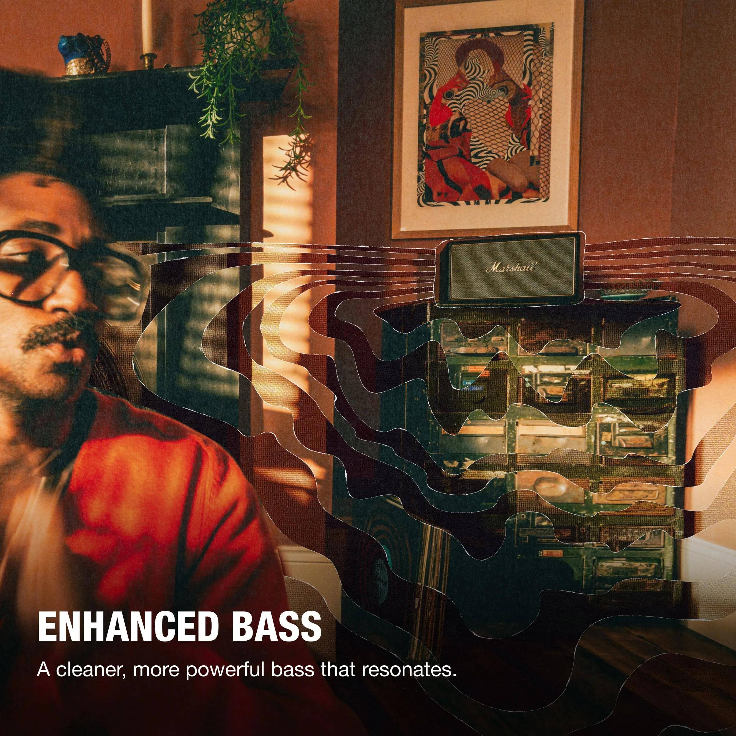 Marshall ENHANCED BASS  
A cleaner, more powerful bass that resonates.