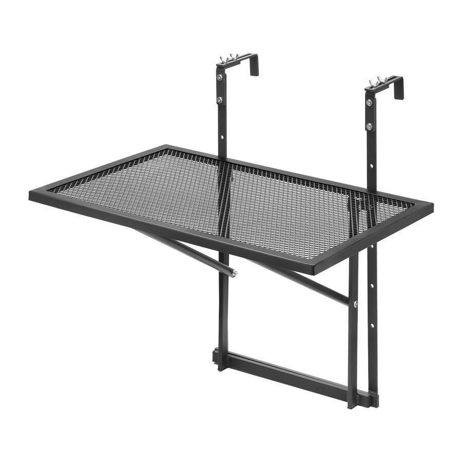 VEVOR Balcony Hanging Table, 19 x 24 in Metal Folding Balcony Railing ...