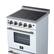 Alt View 12. Forno Appliances - Loiano 2.3 Cu. Ft. Freestanding Electric Range with Storage Drawer - White.