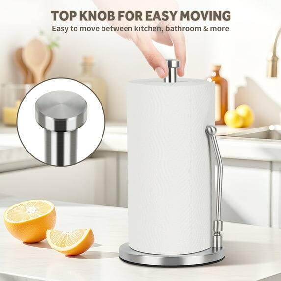 Large Format Paper Display Ocalpur Paper Towel Holder, Stainless Steel Freestanding Non Slip for ...