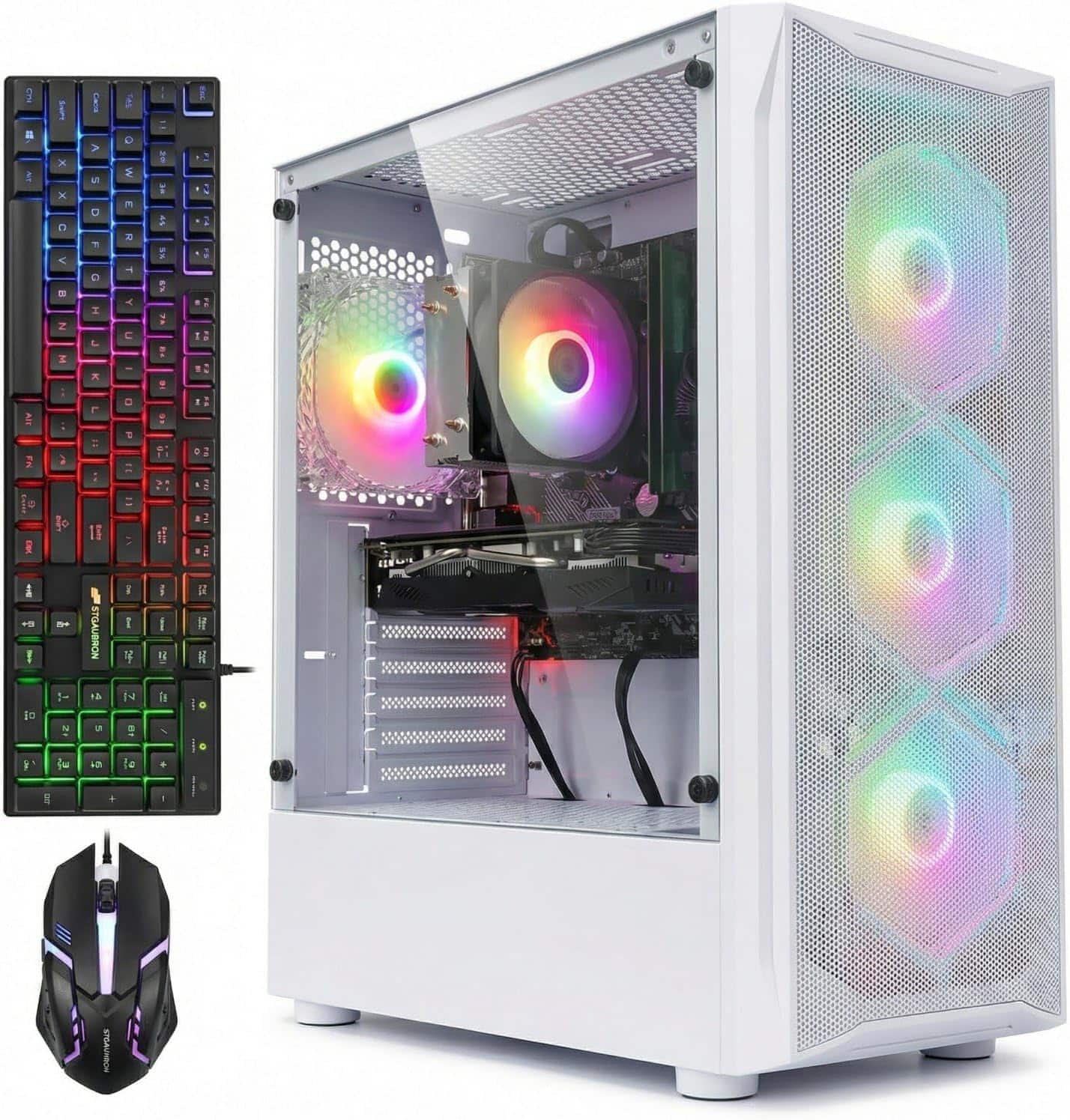 STGAubron Gaming PC, Intel Core i7 up to 3.9 GHz, 16G RAM, 512G