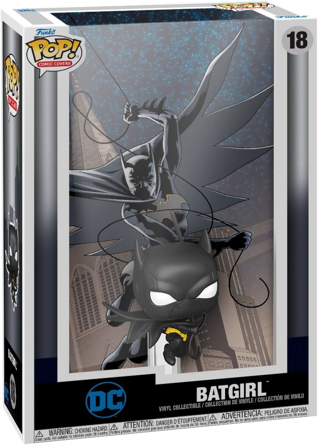Funko POP! COMIC COVERS ! 18 WAL DC BATGIRL: DE VINYLE / COLLECTION DE VINILO COLLECTIBLE / COLLECTION VINYL DE ASFIXIA. ADVERTENCIA: PELIGRO de 36 mos. No asecuado para ATTENTION: DANGER 36 mos Partes pequeas. de moins de HAZARD. pas BUX enfants WARNING: CHOKING Ne convient 36 montts. Petites for chicren ander Smal perts Set suitable