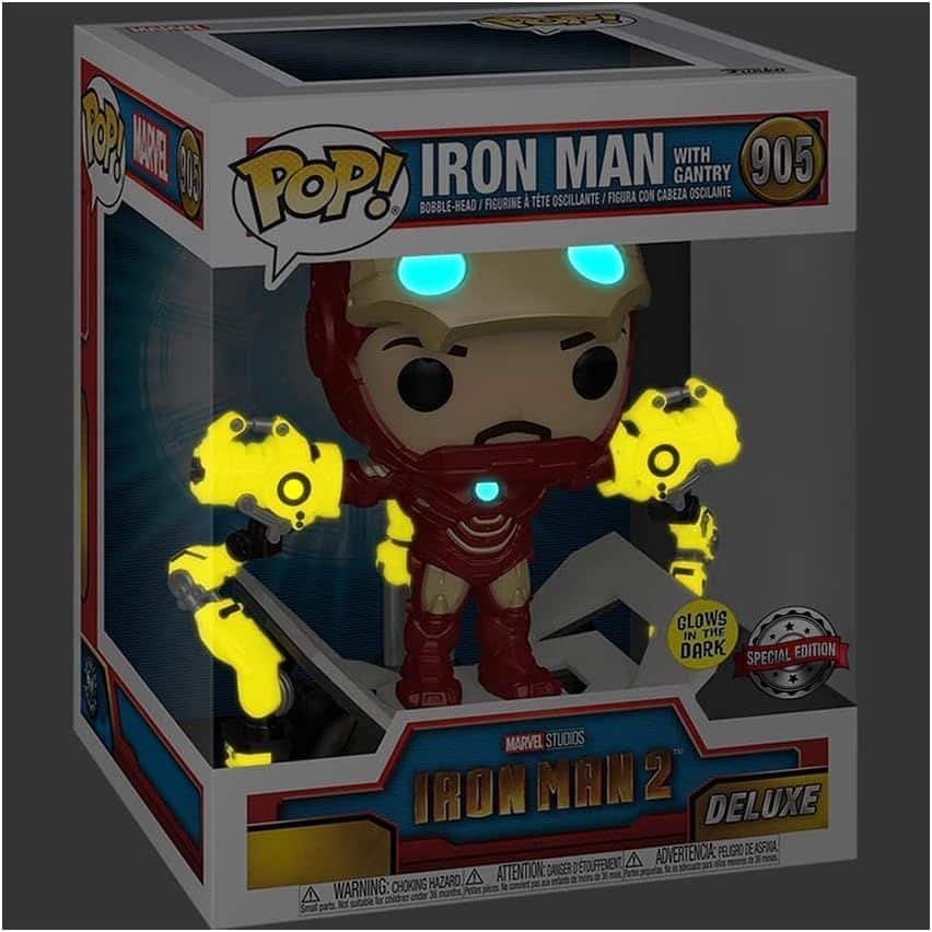 Funko Pop! Iron Man 2: Iron Man MKIV with Gantry Glow in The Dark