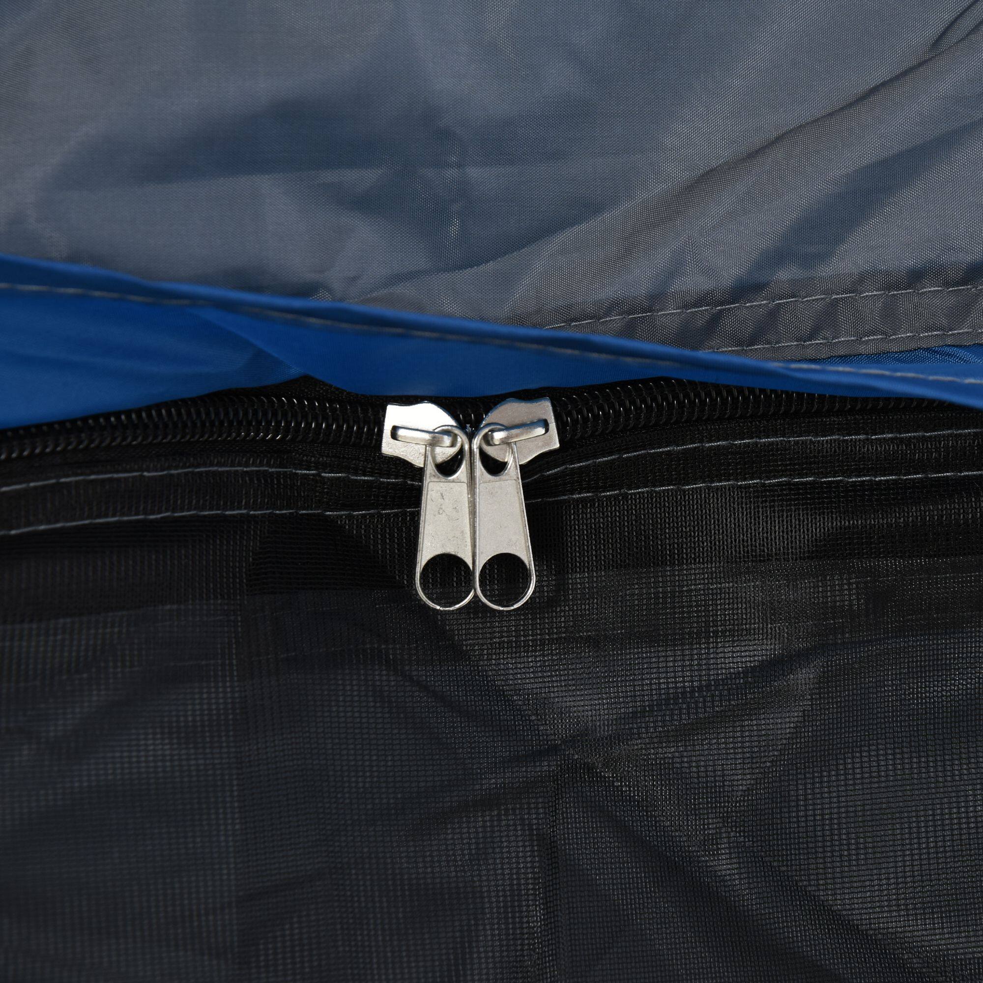 Alt View 8. Outsunny - Camping Tents 4 Person Pop Up Tent Quick Setup Automatic Hydraulic Family Travel Tent w/ Windows - Blue.