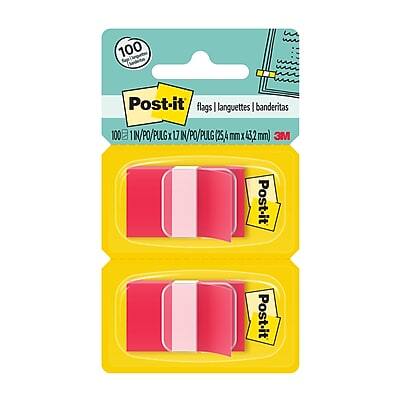 100 Post-it flags  
100 banderitas  
100 ST 1IN/PO/PUL IN PULG X 17 N/PO PULG (25 mm X 432 mm)  
3M Post-it