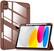 Front. DTTO - Case for iPad (A16) 11-inch 2025 and iPad 10th Generation 10.9 Inch 2022, Clear Back and TPU Shockproof Frame Cover - Brown.