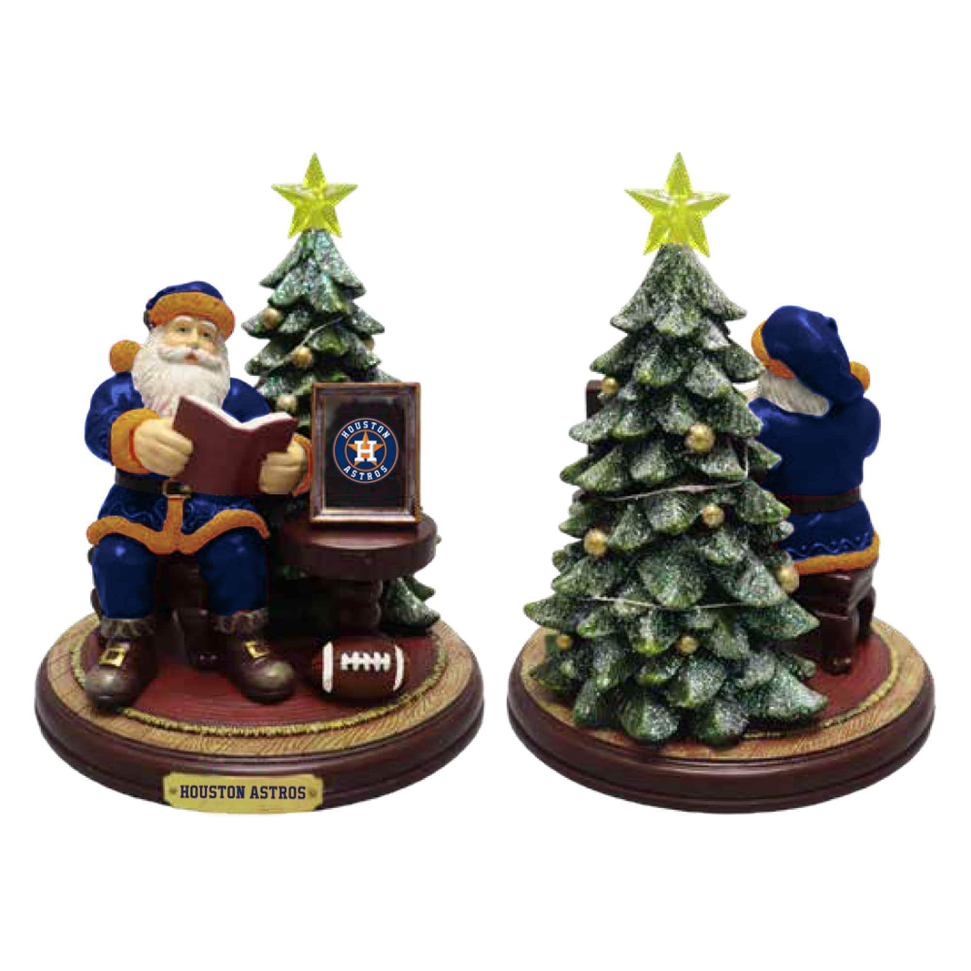 The Memory Company - Houston Astros Christmas Story Santa Figurine - Multicolor