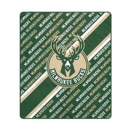 Pegasus - Milwaukee Bucks 60" x 70" Diagonal Lined Wordmark Ultra Soft Blanket - Multicolor