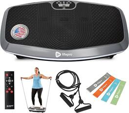 LifePro - Hovert 3D Vibration Plate Machine for Full Body Workout Recovery Balance and Circulation - Silver