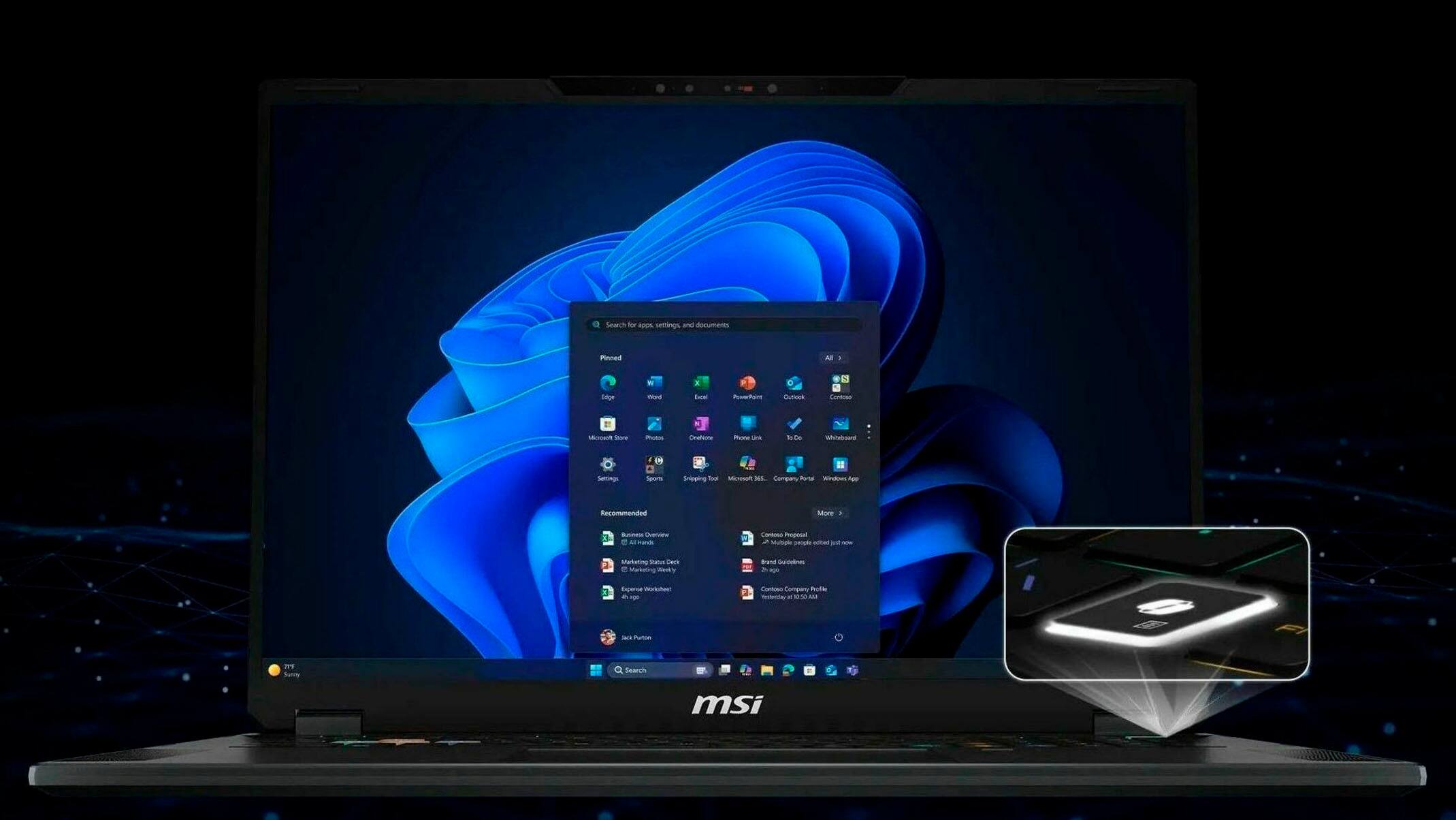 Search for HOOE settings and documents Pinned to the Start menu.