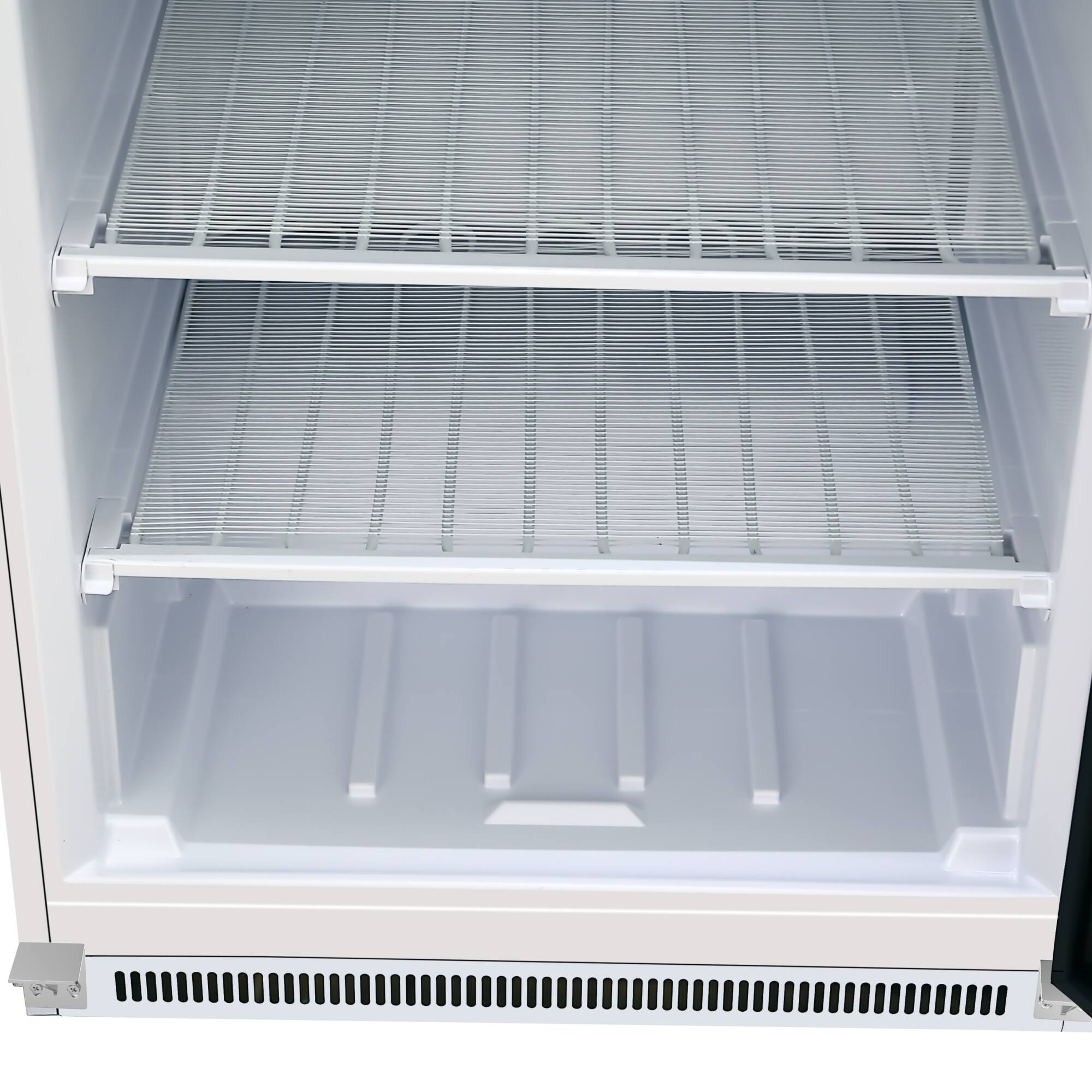 Alt View 8. Koolmore - 21 Cu. Ft. Commercial  Freezer with Glass Door in White - Manual Defrost (KM-FMD20WGD) - White.
