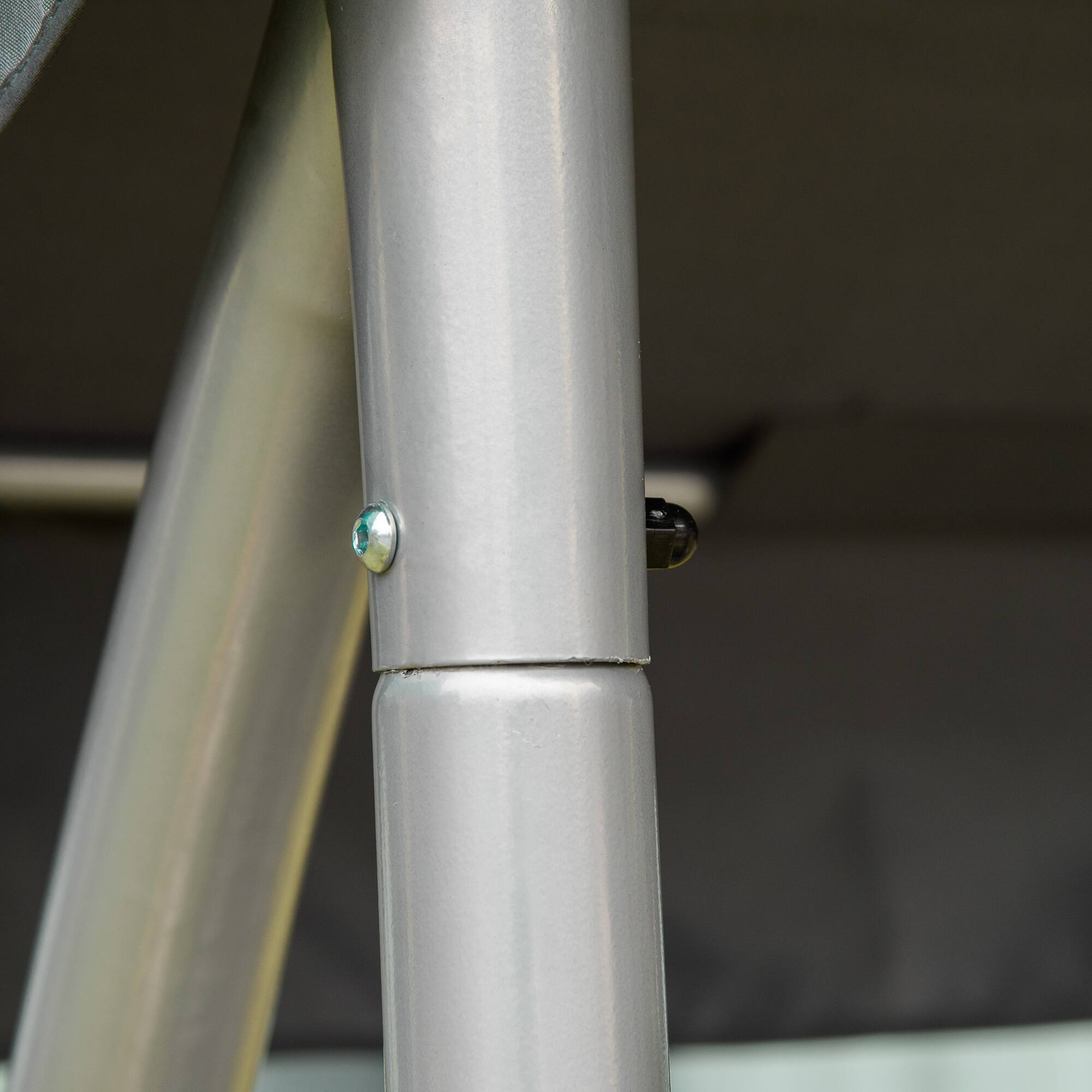 Alt View 4. Outsunny - Outsunny 3-Seat Outdoor Porch Swing Chair Patio Swing Glider with Adjustable Canopy.