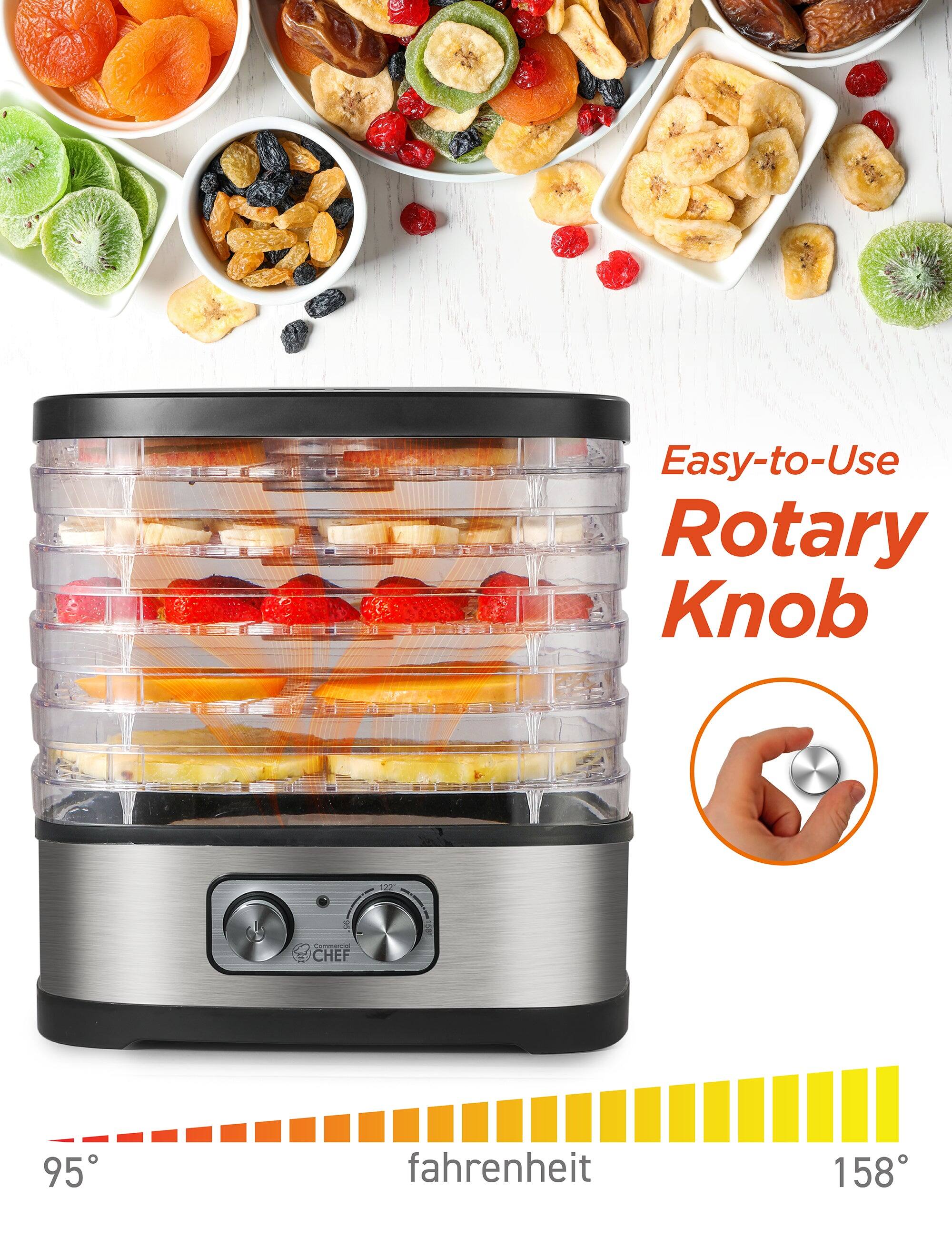 Easy-to-Use Rotary Knob 120 -  I - CHEF 95 fahrenheit 158°
