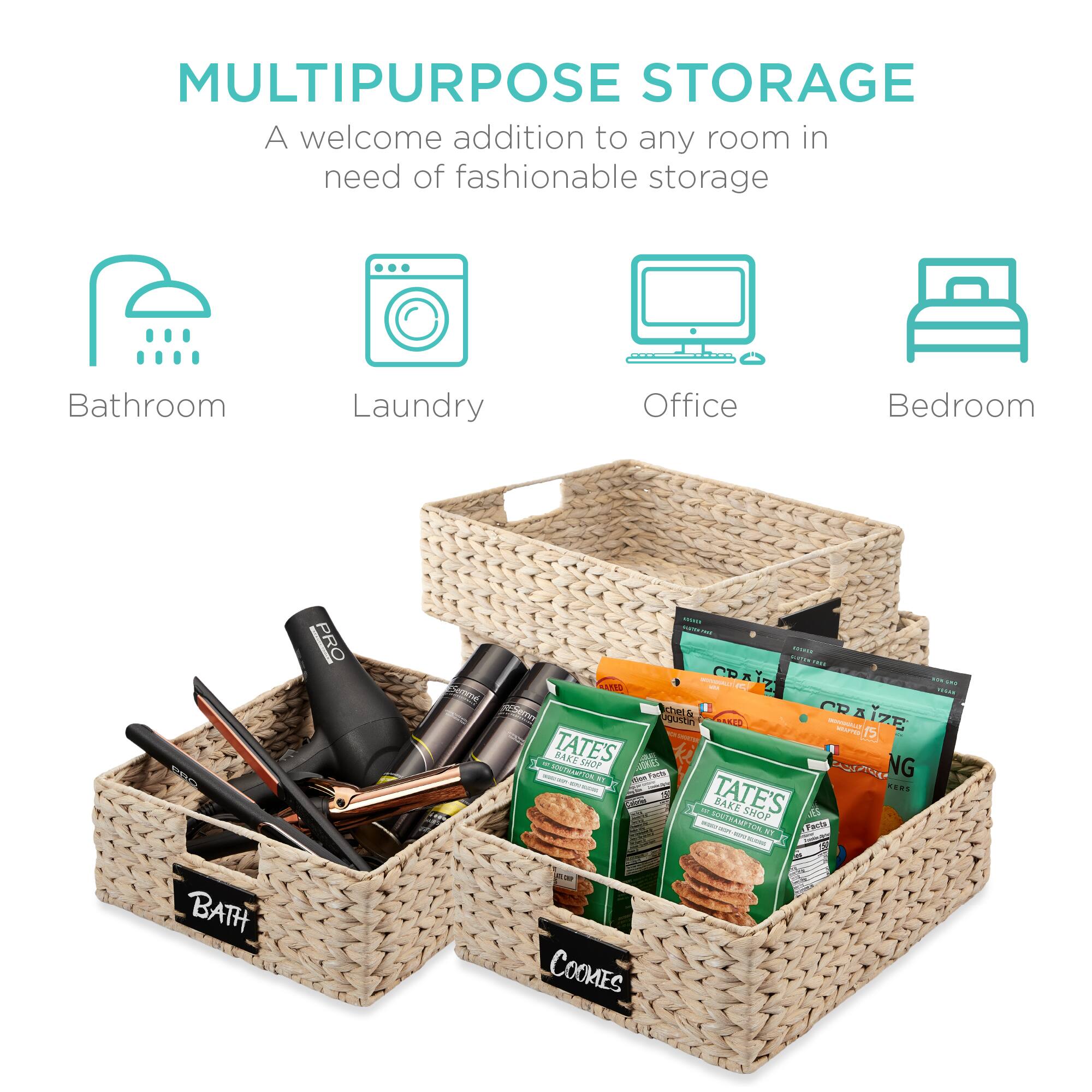 MULTIPURPOSE STORAGE  
A welcome addition to any room in need of fashionable storage  

Bathroom  
Laundry  
Office  
Bedroom  

BATH  
COOKIES