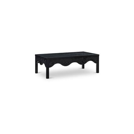 Front. Meridian Furniture - Fiora Black Coffee Table - Black.