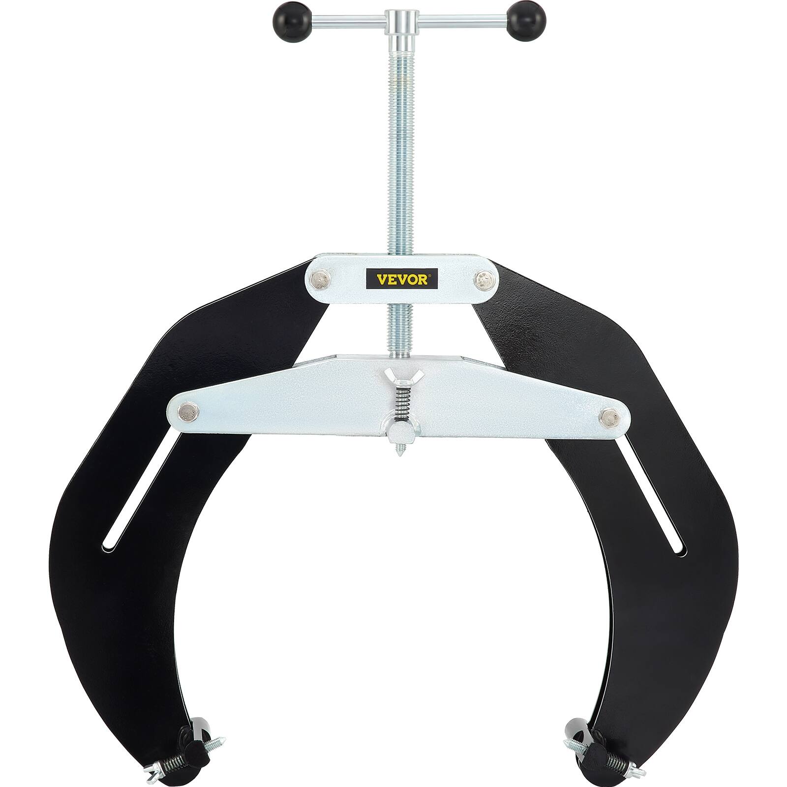 Alt View 5. VEVOR - Ultra Clamp, 5 to 12 In Diameter, High Strength Pipe Clamp with Quick Acting Screws, Steel Pipe Alignment Tool - Black.