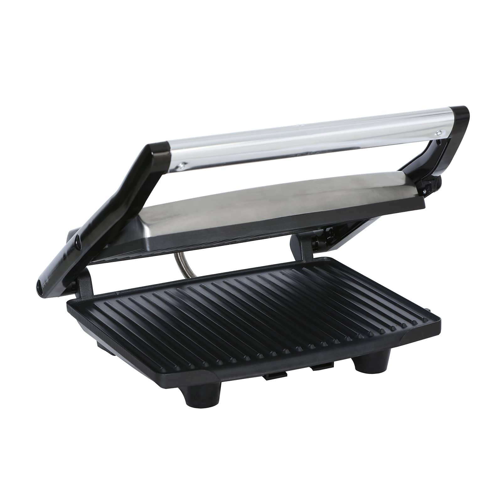 Alt View 7. Brentwood - Brentwood Select TS-651 Compact Non-Stick Panini Press & Sandwich Maker, Stainless Steel - Silver.