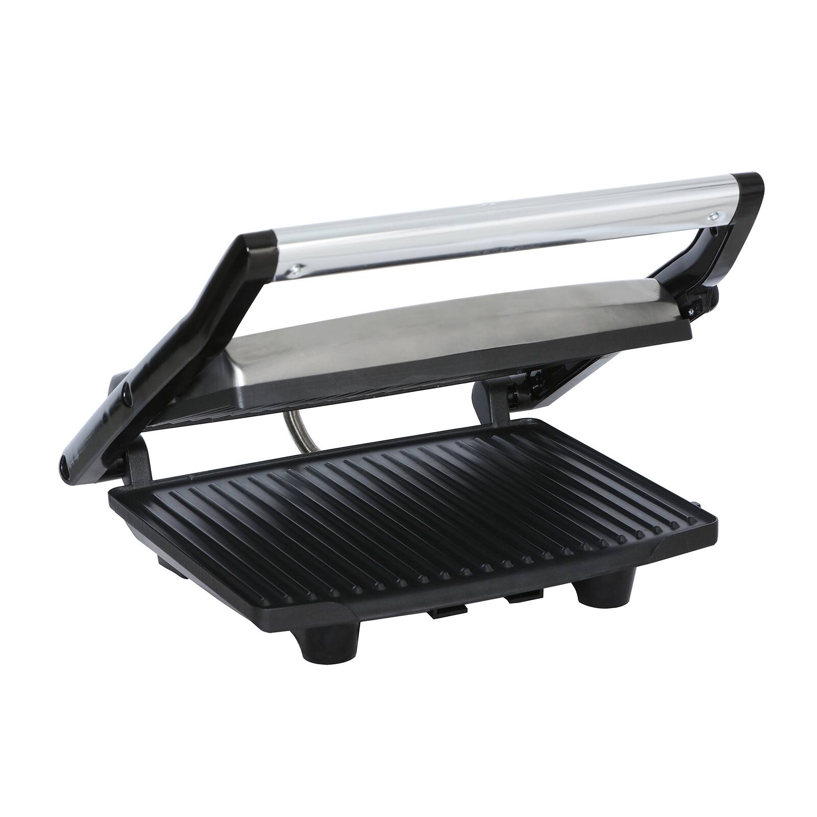 Alt View 7. Brentwood - Brentwood Select TS-651 Compact Non-Stick Panini Press & Sandwich Maker, Stainless Steel - Silver.