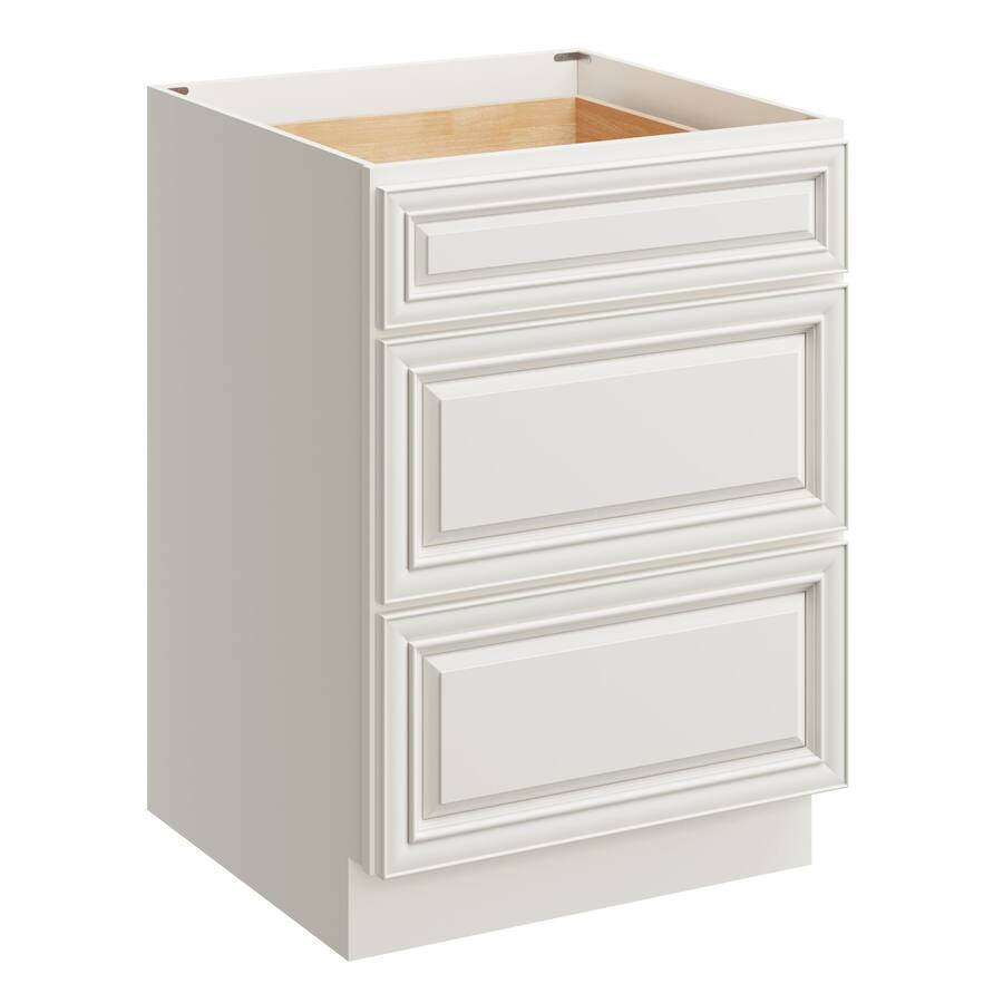 Boyel Living 24 Inch Kitchen Base Cabinet with 3 Soft Close Drawers ...