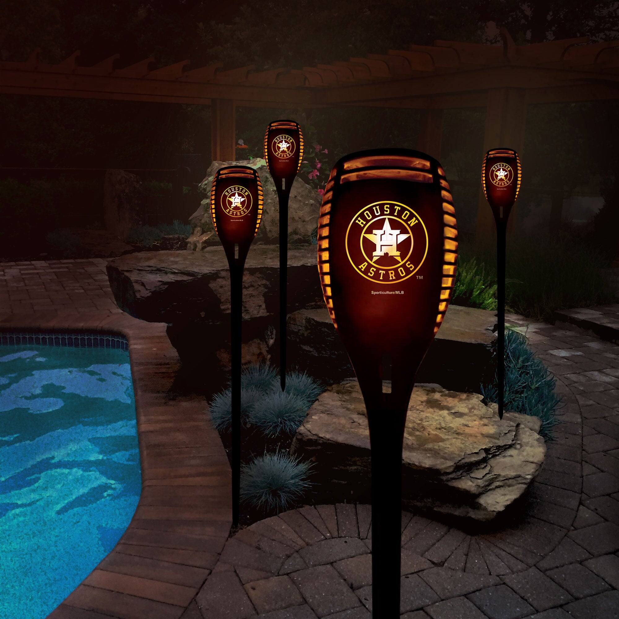 Sporticulture Houston Astros Team Pride LED Solar Torch Multicolor ...