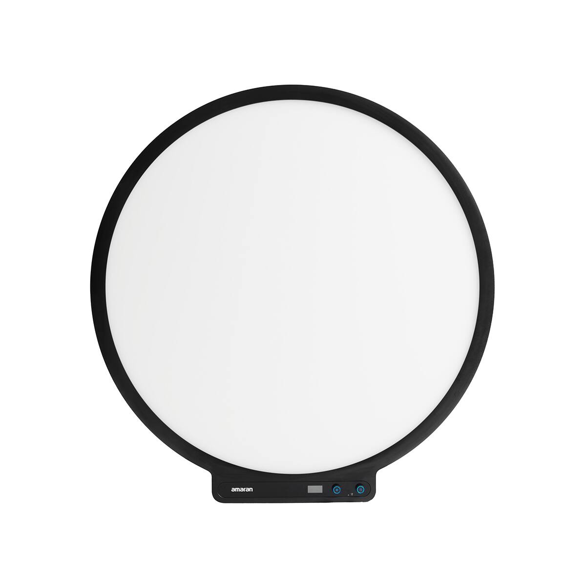 Alt View 2. Amaran - amaran Verge Max 22" 60W Bi-Color Circular LED Light Panel, Charcoal - Includes Desk Clamp Stand with a 360deg Swing.