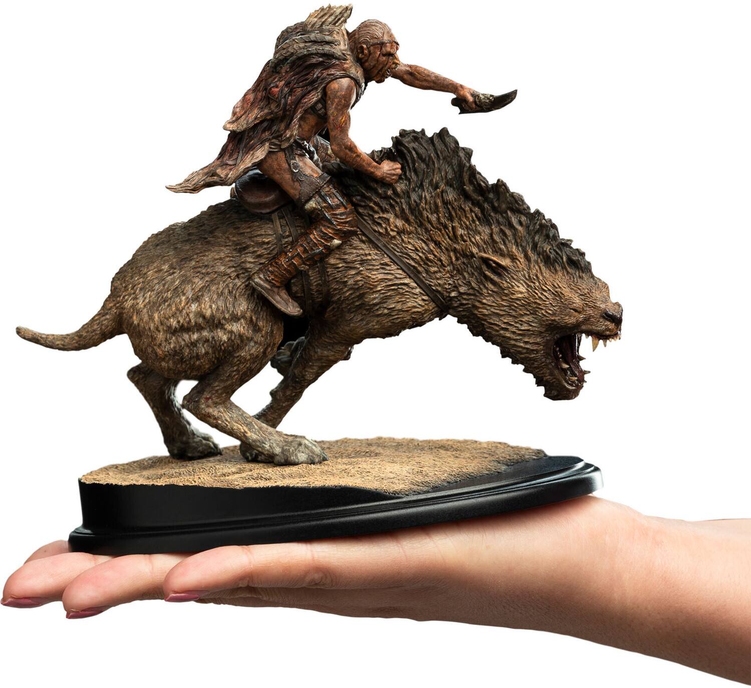 Alt View 1. Weta Workshop - Weta Workshop Polystone - The Lord of the Rings Trilogy - Sharku on Warg Miniature Statue   - COLLECTIBLES - Multicolor.