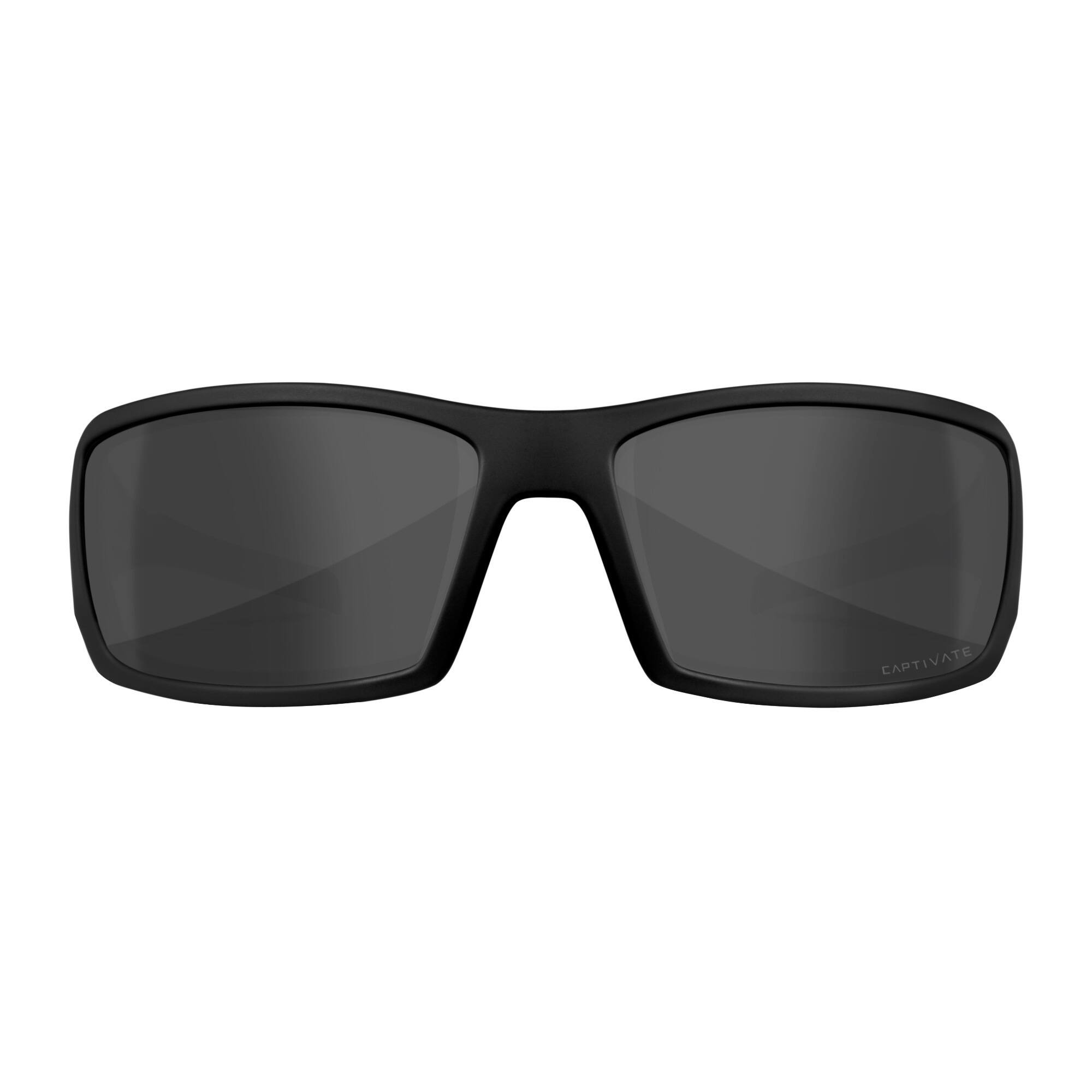 Back. Wiley X - Wiley-X WX Twisted Captivate Polarized Gray Sunglasses with Matte Black Frame - Gray.