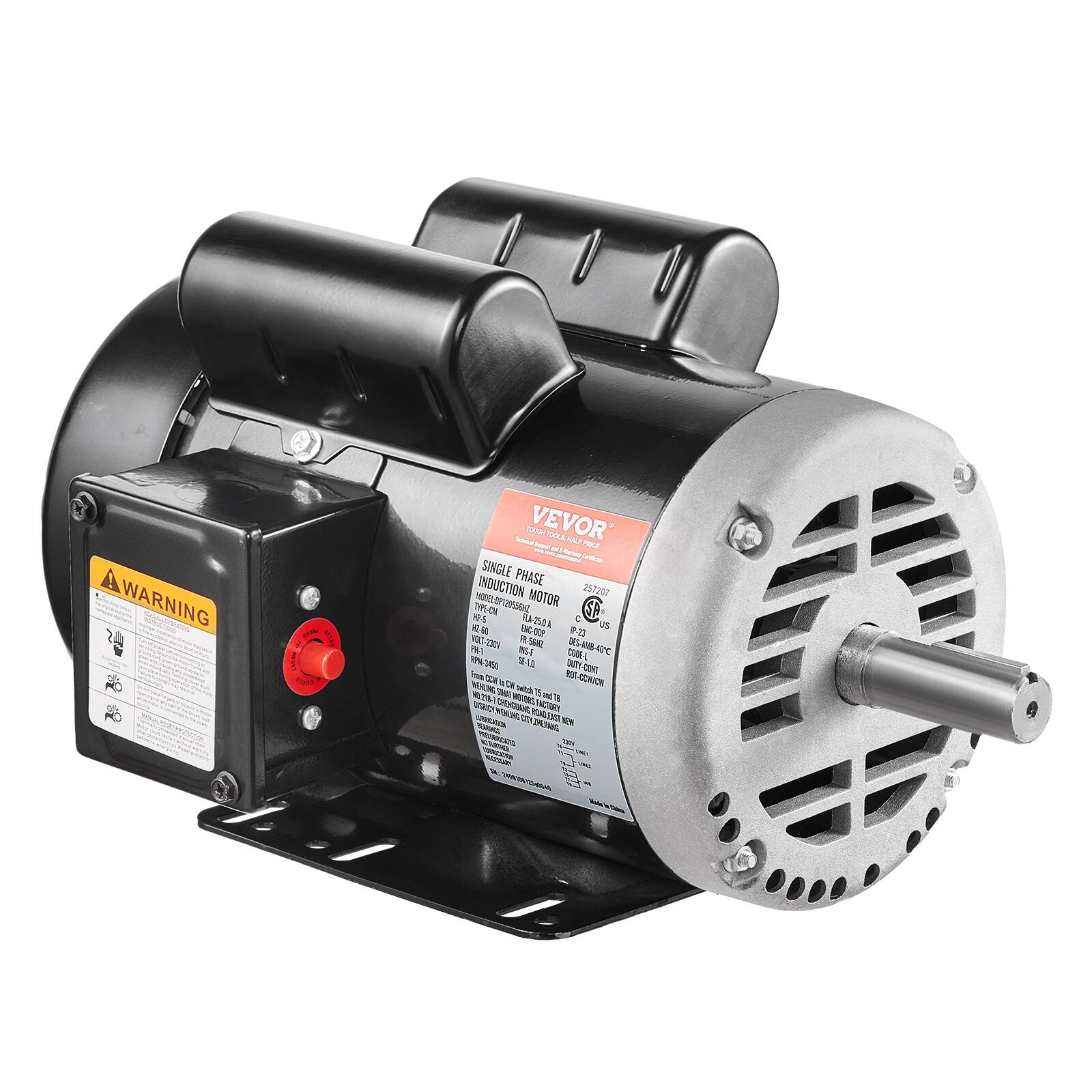 WARNING

NEW Our Twitted VEVOR YOUOT low. MAS PRICE Cellica SINGLE PHASE MODELOPI205556HZ INDUCTION MOTOR 257207 3 98 TYPE-CN PA SA 5 23.9 08 150 PH-1 230% F8.56HZ 40C NS-F CODE-L RPW-3450 59-10 DUTY - From CON BOT a CH dolive ZHENANG ROADLEAST NER BOAKINGS K - 2489 06 254548