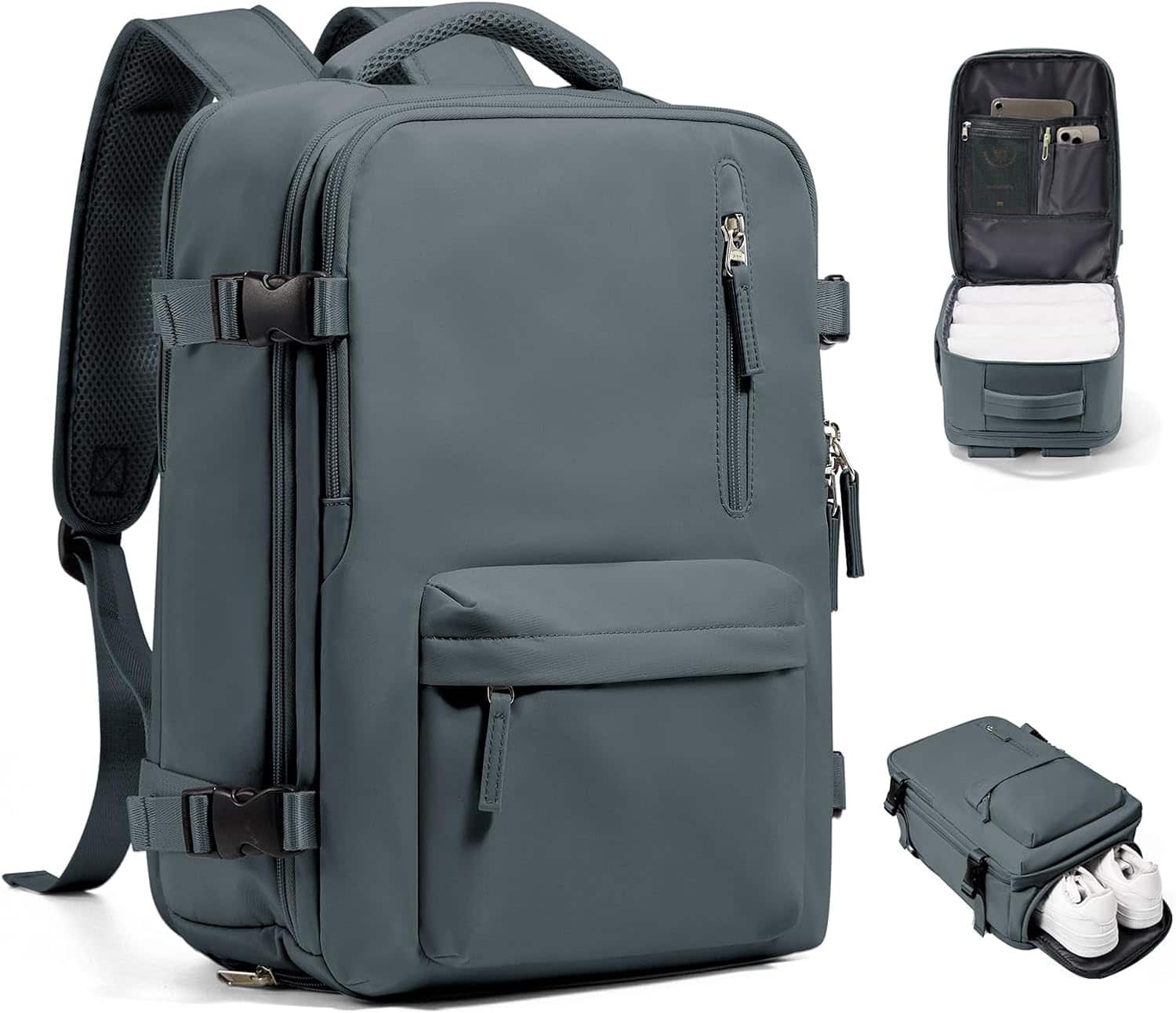 Live At Space - VGCUB Travel Backpack Women Spirit Airlines Personal Inches Laptop College Waterproof Carry Flight Approved Work - Grey Blue-Small