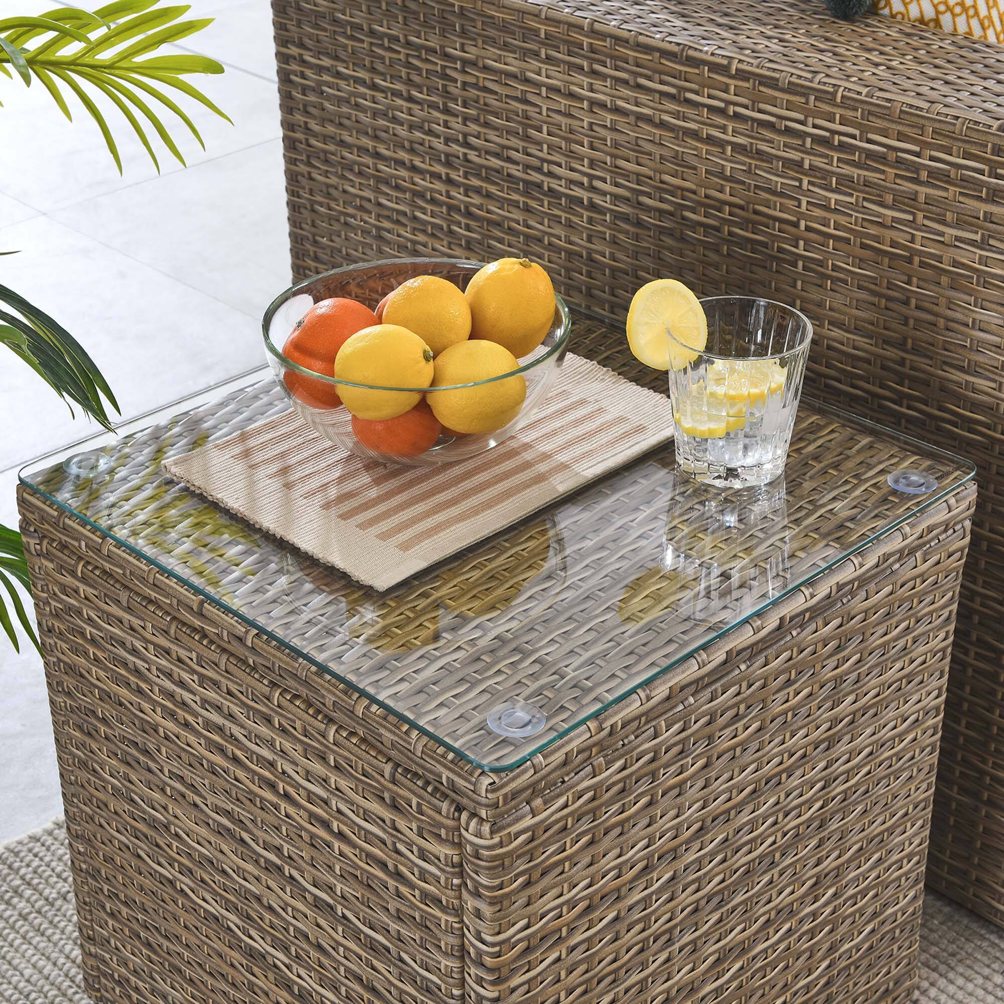 Alt View 1. Modway - Convene Outdoor Patio Side Table by Modway - Brown.