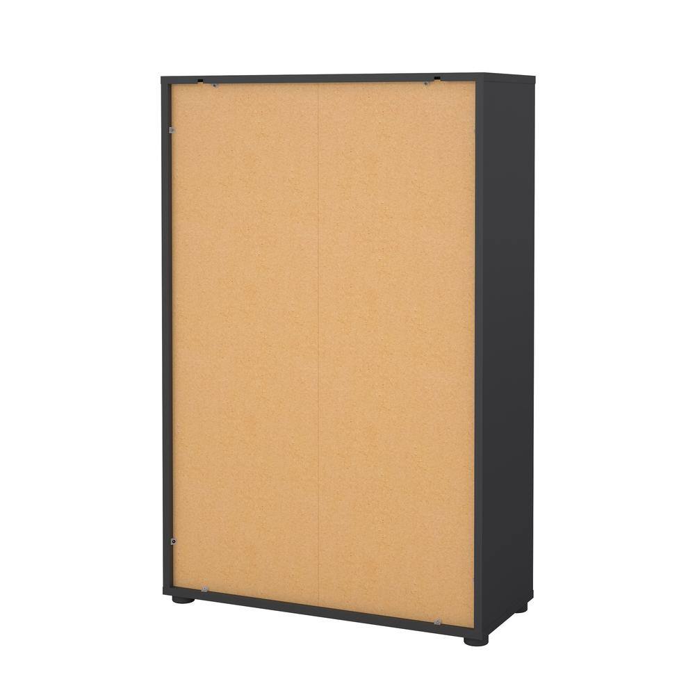 Alt View 2. Tvilum - Sign Adjustable 3 Shelf Bookcase, Open Storage Home Office Bookshelf, Matte Grey - Gray.