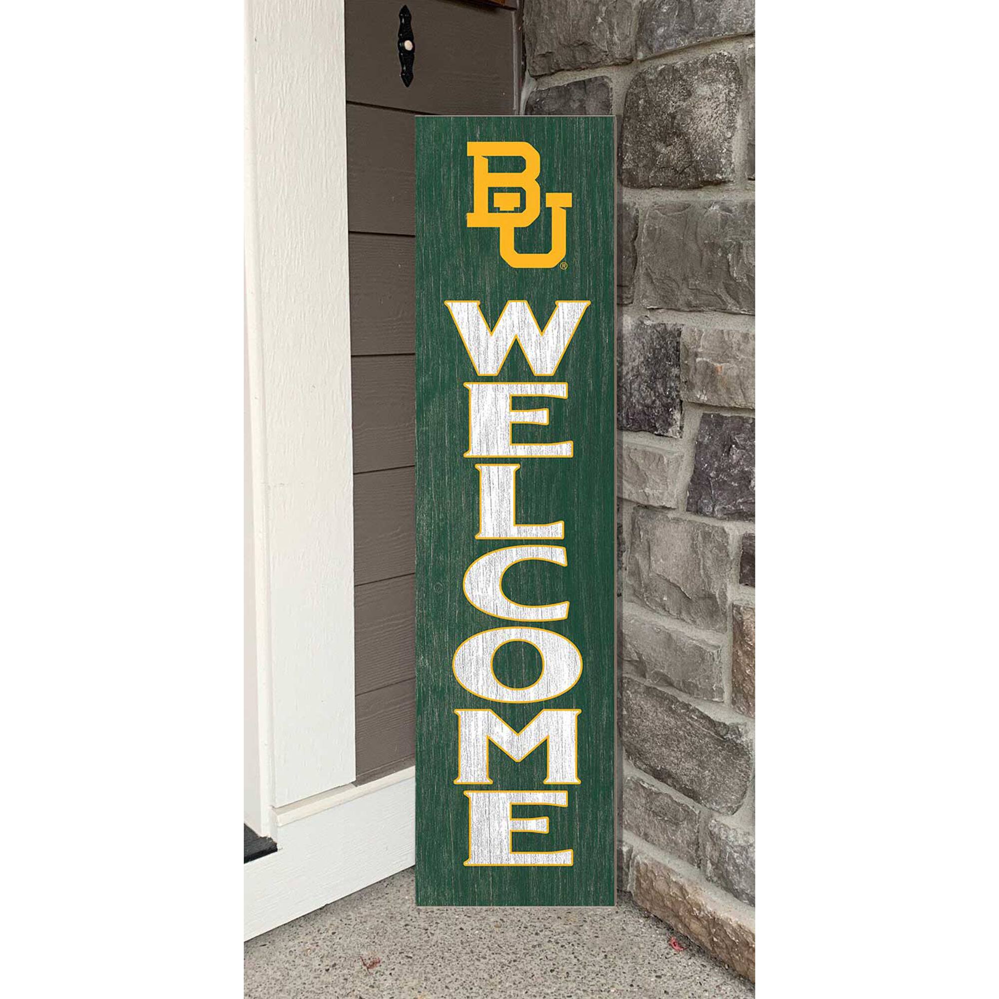 Alt View 1. Jardine - Baylor Bears 12'' x 48'' Welcome Leaner - Green.