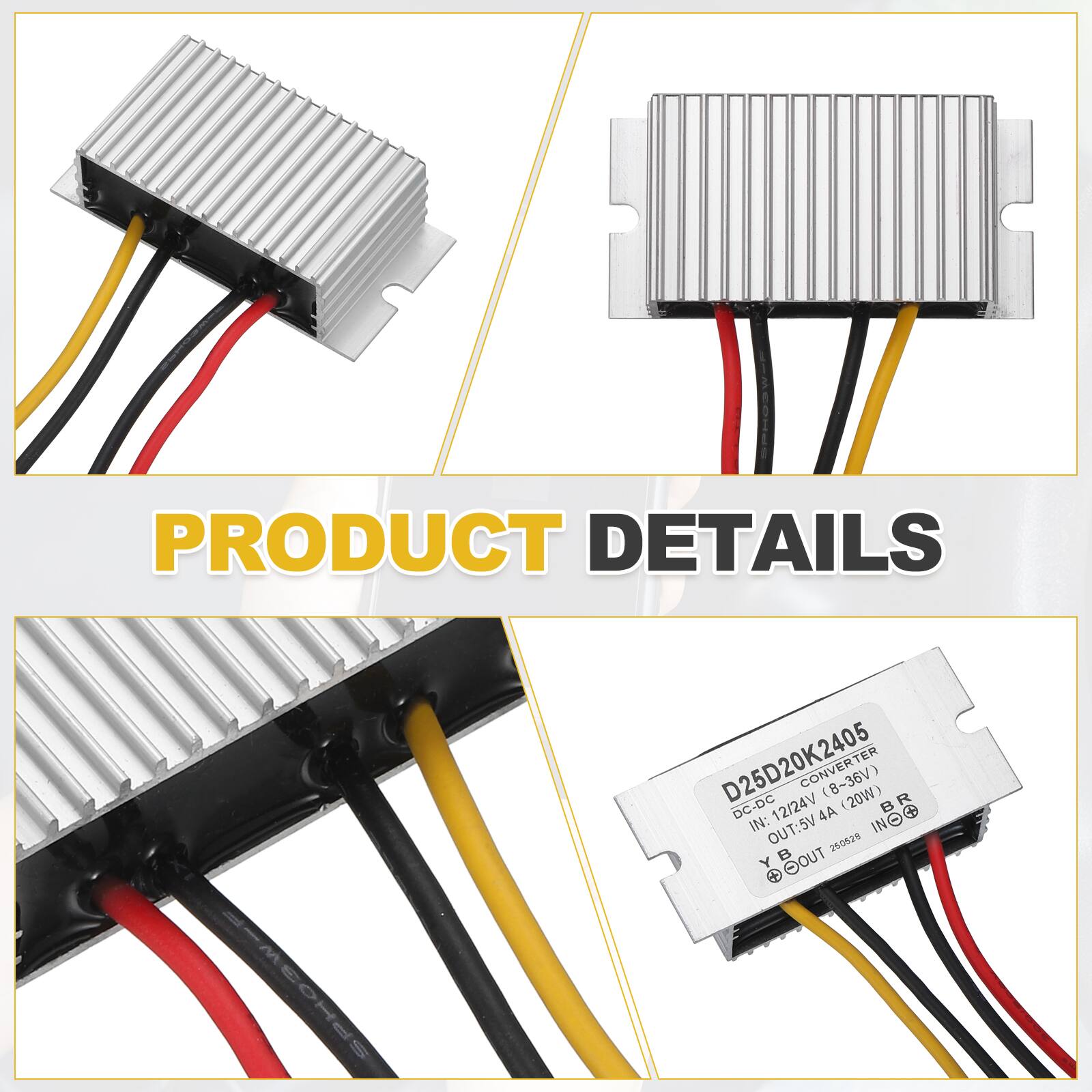 PRODUCT DETAILS

D25D20K2405 CONVERTER (8~36V) (20W) DC-DC 12/24V 4A

IN: VE:TUO IN 26062 Y B OUT

DC-DC CONVERTER
IN: 12/24V (8~36V)
OUT: 5V 4A (20W)
Y B OUT 26062
IN: 26062