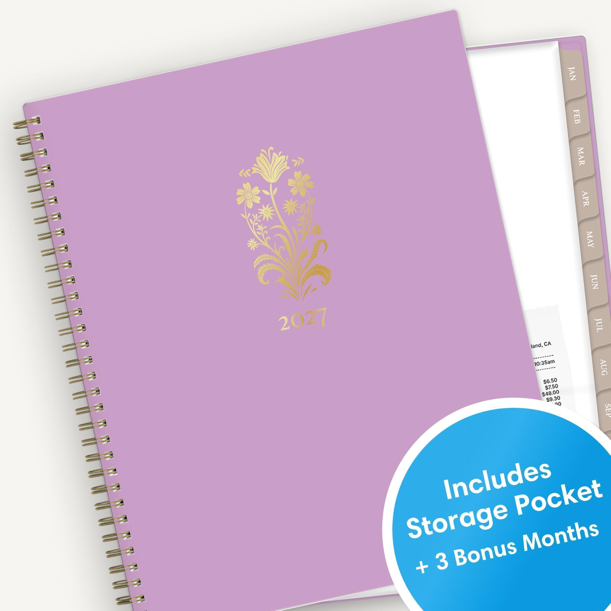 2027  
JAN FEB MAR APR MAY JUN JUL  
land, CA 10:35am  
AUG $6.50 $7.50 $48.00 $9.30  
SEP  
Includes Pocket Storage Months + 3 Bonus