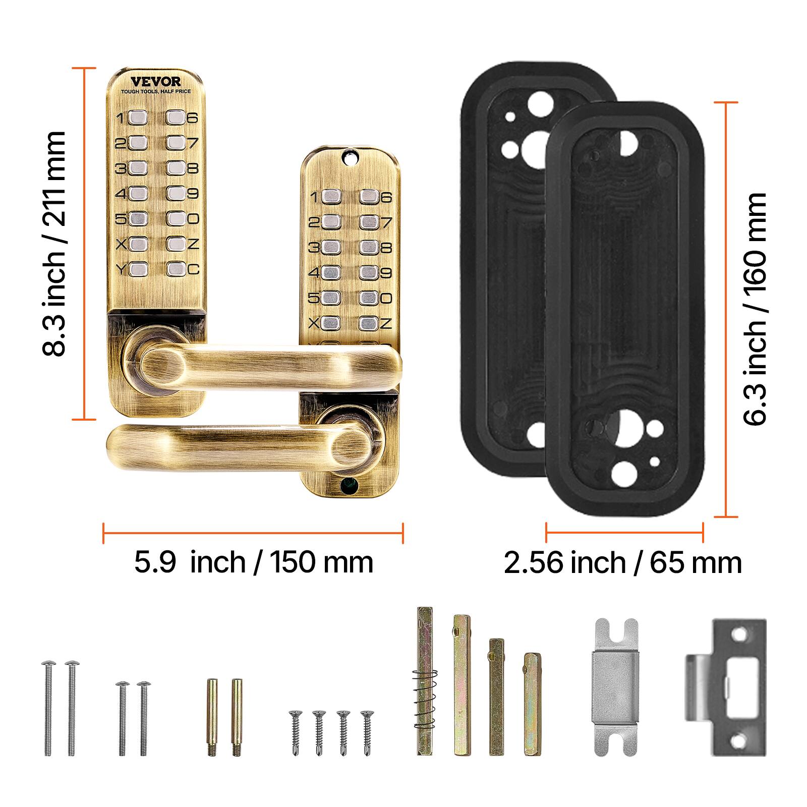 mm 211 / inch 8.3 VEVOR RUMKUN TOS AU - 1 6 2 7 3 8 5 FUUTOXX 4 x Y 9 NOONO Z C 1 4 WN x mm 160 / inch 6.3 5.9 inch / 150 mm 2.56 inch / 65 mm