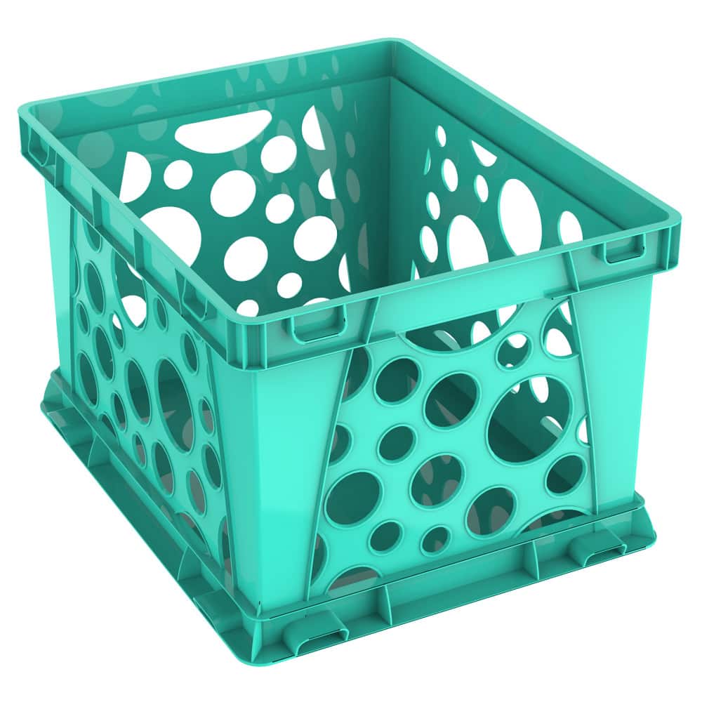 Storex - Large File Crate, Teal