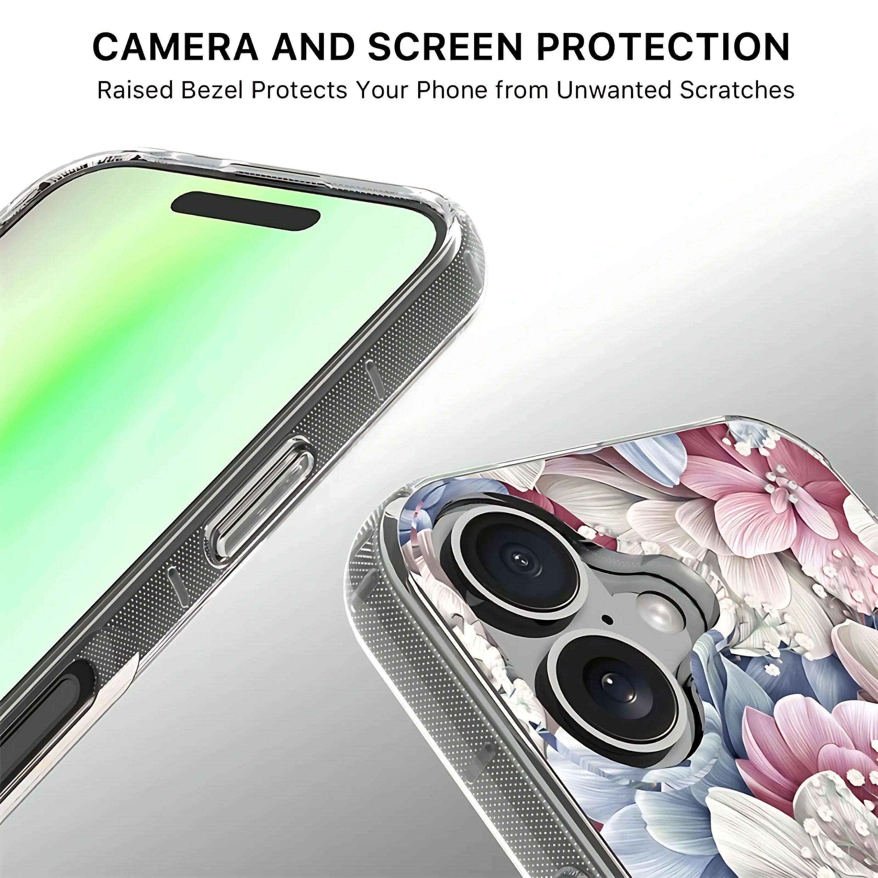CAMERA AND SCREEN PROTECTION  
Raised Bezel Protects Your Phone from Unwanted Scratches