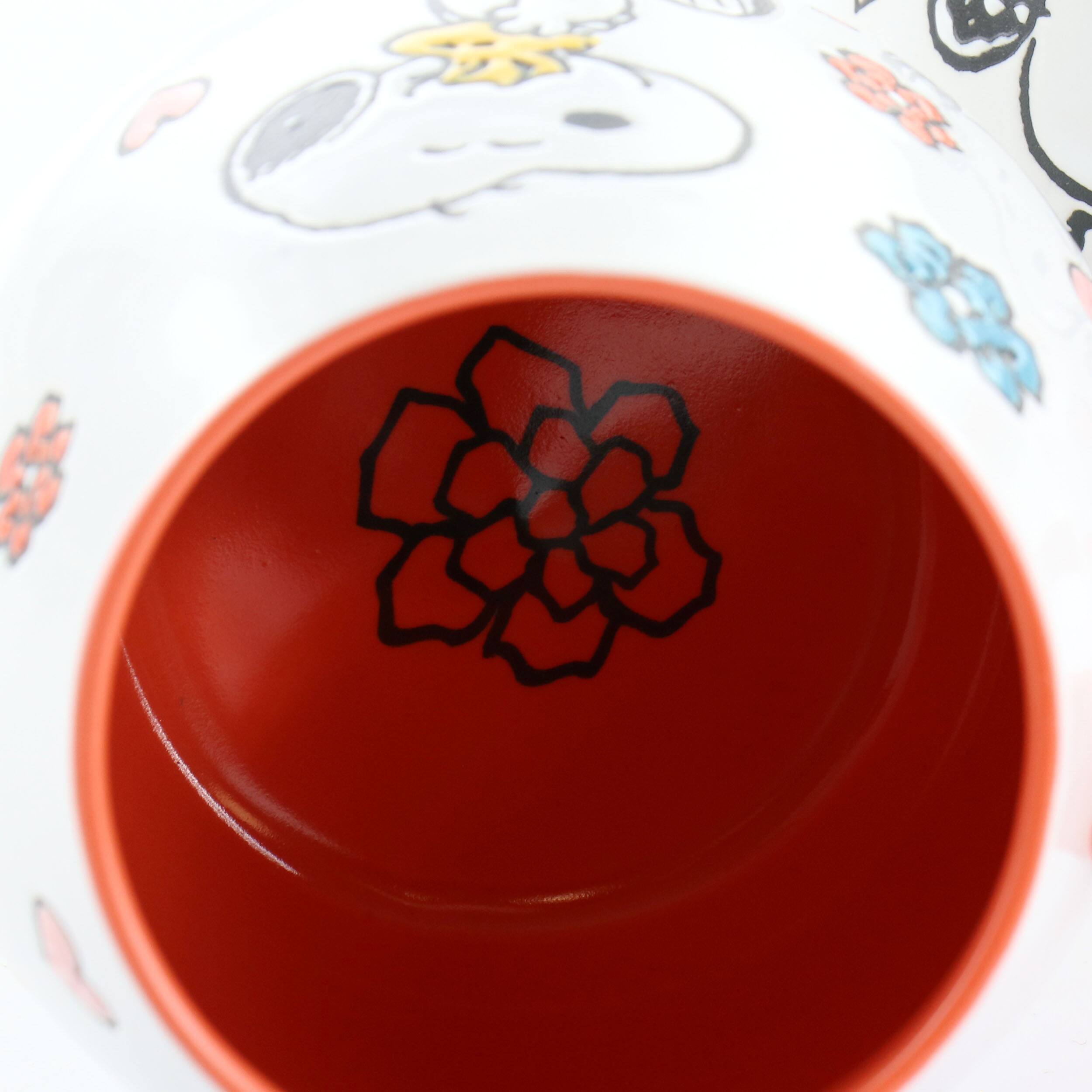 Alt View 2. Peanuts - Peanuts 4 Piece 20 Ounce Stoneware Wax Relief Cup Set in 2 Assorted Designs - Assorted.