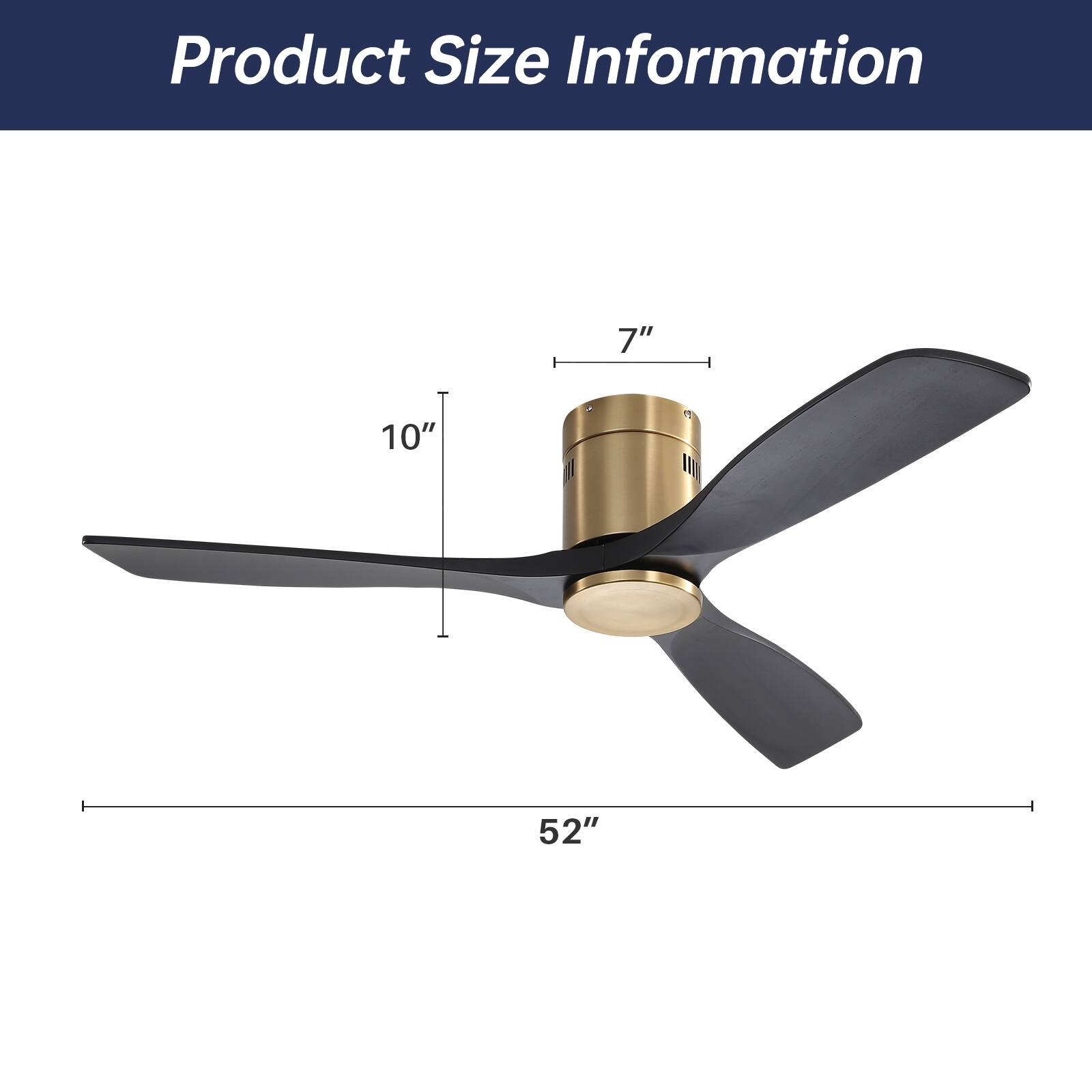 Product Size Information

7"  
10"  
52"
