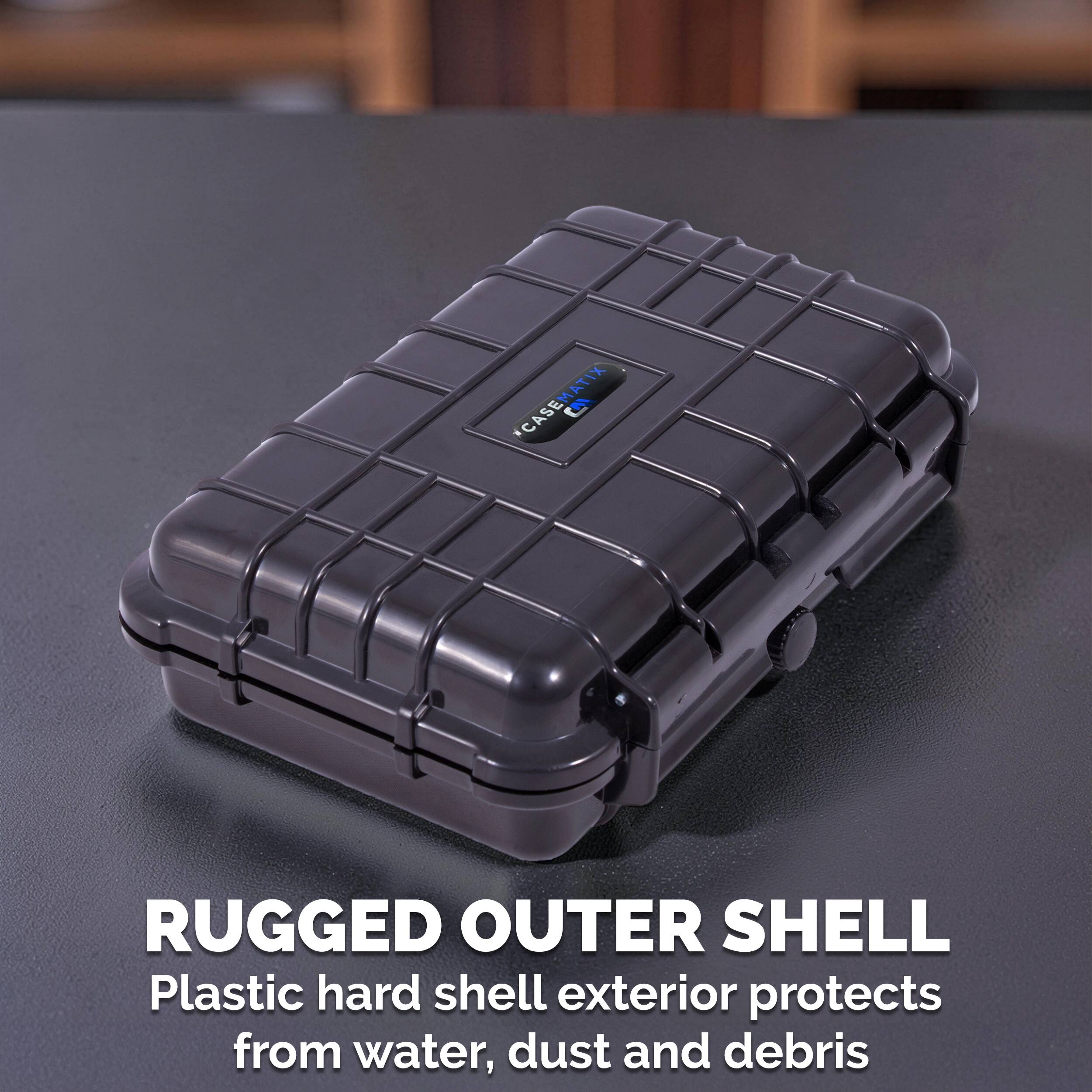 CASEMATIX XITAM CASE C

RUGGED OUTER SHELL
Plastic hard shell exterior protects from water, dust and debris