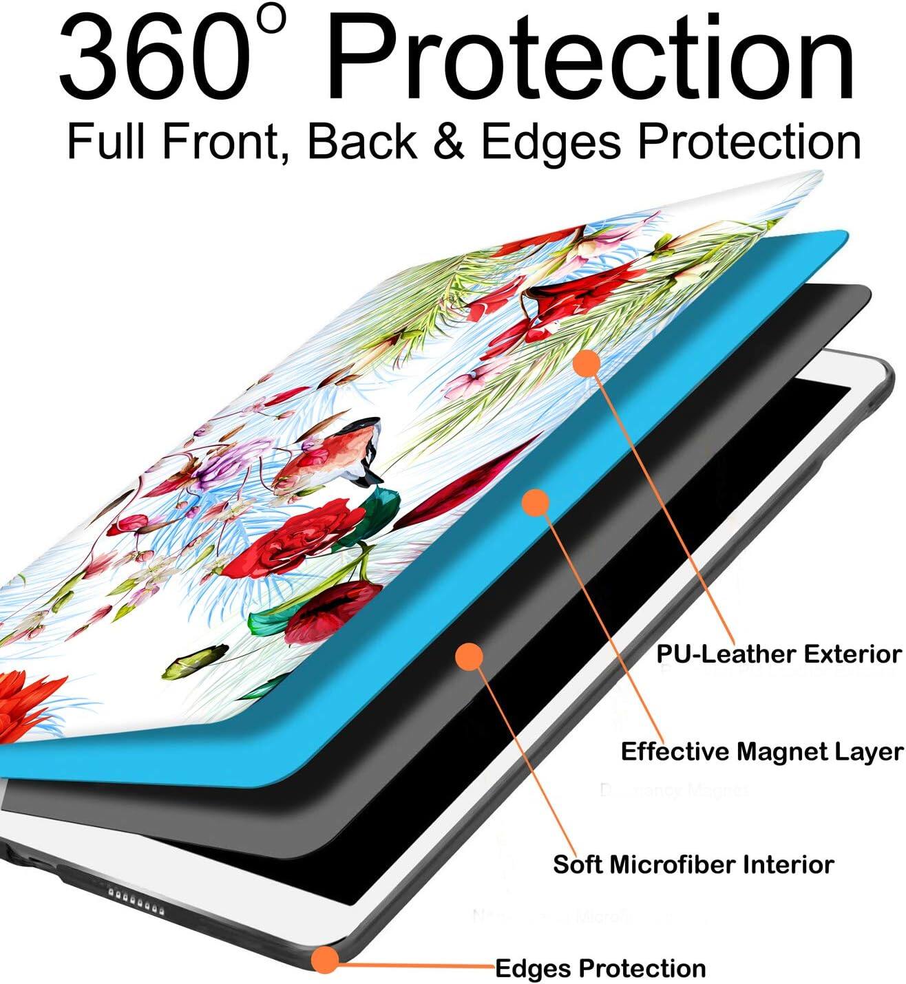 360° Protection  
Full Front, Back & Edges Protection

PU-Leather Exterior  
Effective Magnet Layer  
Soft Microfiber Interior  
Edges Protection