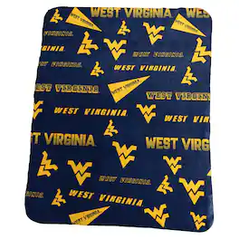 Logo Brands - West Virginia Mountaineers 50" x 60" Classic Fleece Blanket - Multicolor