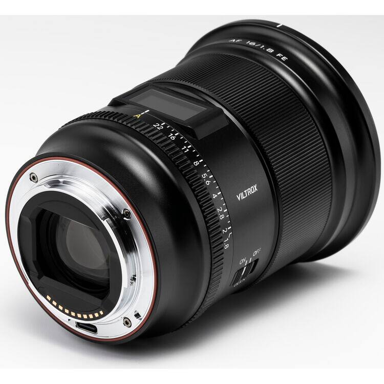 AF 16/1.8 FE

I-A 22 16 11 8 5.6 5 4 VILTROX 2.8 2 1.8 OFF ON